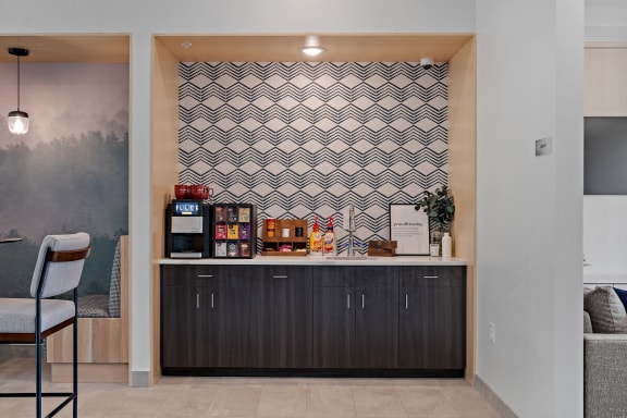 Coffee bar at The Lodge at Overland, Rochester, 55901