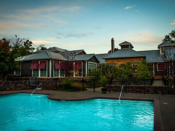Twilight Pool  at Riverset Apartments, Tennessee