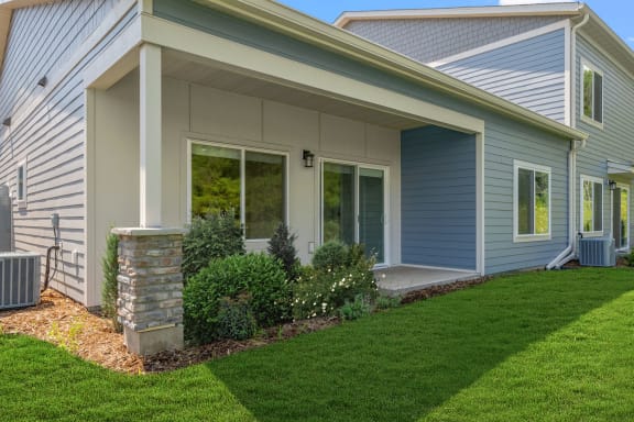 Porch and a Lawn at The Lodge at Overland, Rochester, 55901