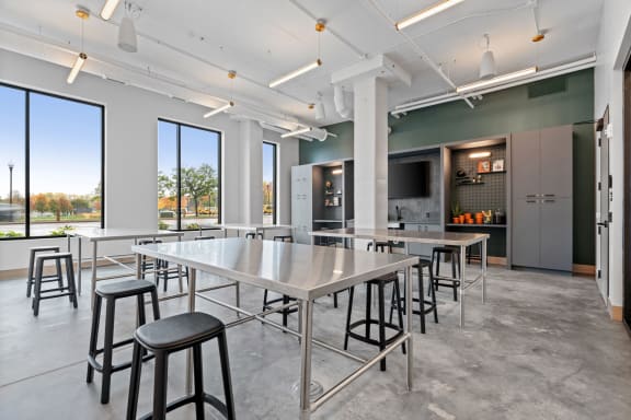 Community Maker Space at The Hallon Apartments, Hopkins, Minnesota