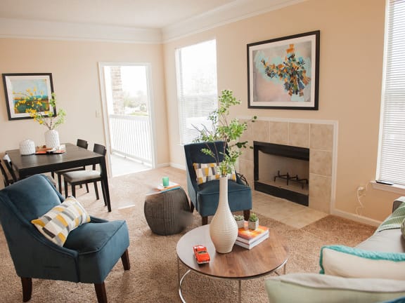 Fireplaces in select units at Waterford Place Apartments in Southwind, Memphis, TN