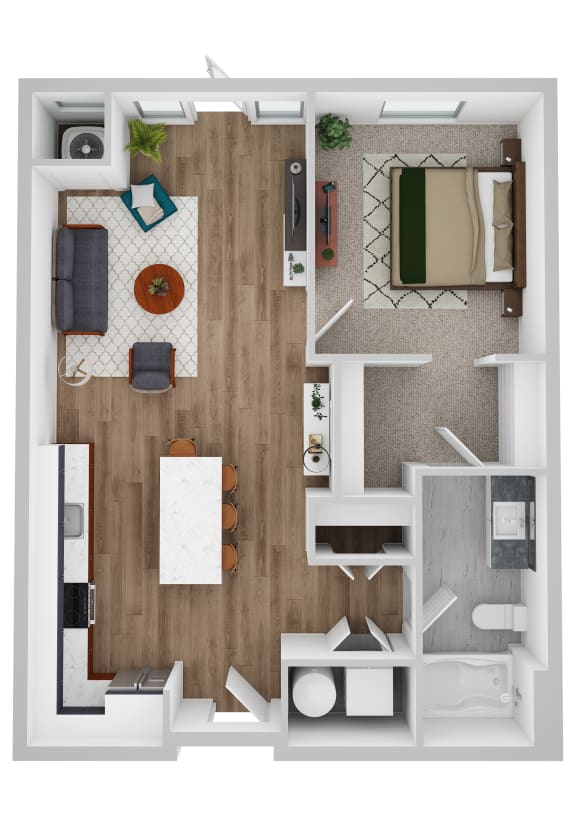 Morgan A floor plan image at Park 205, Park Ridge, 60068