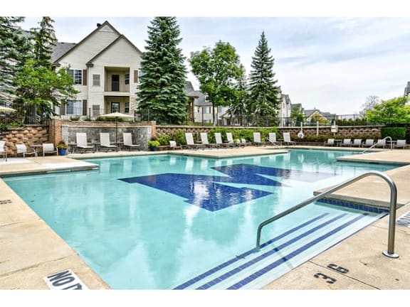 Outdoor Pool at The Villas at Main Street, Ann Arbor, MI