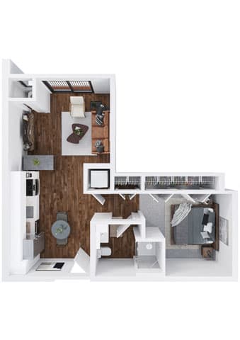 bedroom floor plan an in 2 bed 2 bath apartment at the historic electric building in fort worth