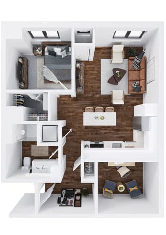 our apartments showcase a flexibility with regard to furniture and decor