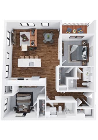 our apartments showcase a flexibility with regard to furniture and decor