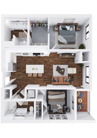 our apartments showcase a flexibility with regard to furniture and decor