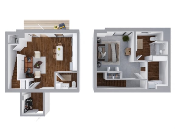 bedroom floor plan an in 2d