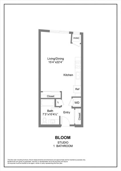 floor plan  studio apts  the residences at sawmill estates