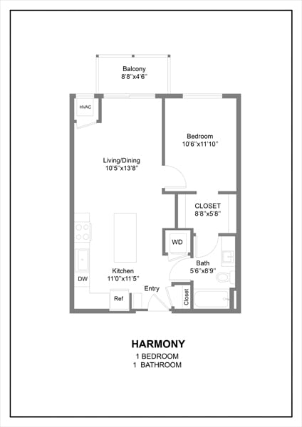 a floor plan of a house with a bedroom and a bathroom