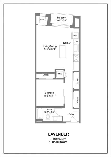 a floor plan of a small house with a bedroom and a bathroom