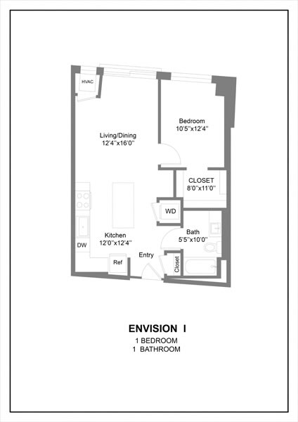 a floor plan of a house with a bedroom and a bathroom