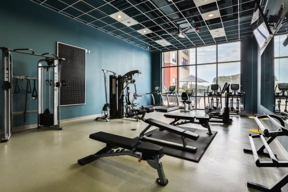 World-Class Fitness Center at The Residences at The Streets of St. Charles in St. Charles, MO