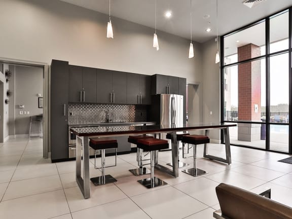 Living room space at Residences at The Streets of St. Charles, St. Charles, MO