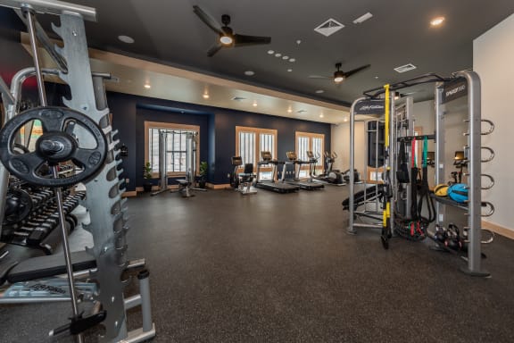 the gym  at The Bend Arbordale, Williamsburg, Virginia