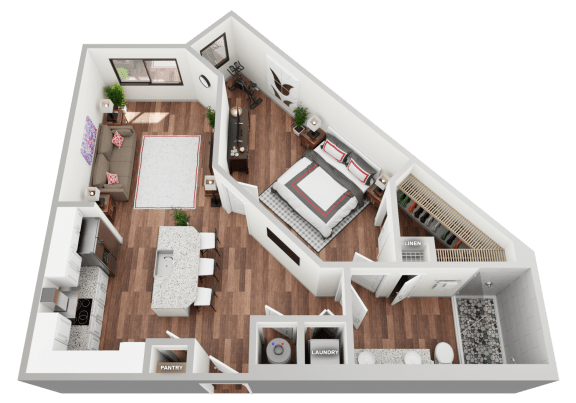 Floor Plan  1A Floor Plan at Magnolia Square, Naples