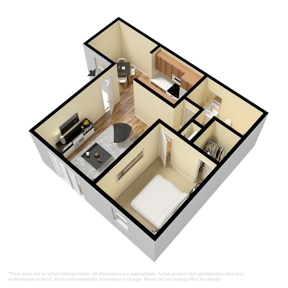 1 bed 1 bath at Diamond  Trail Apartments, Oklahoma, 73112