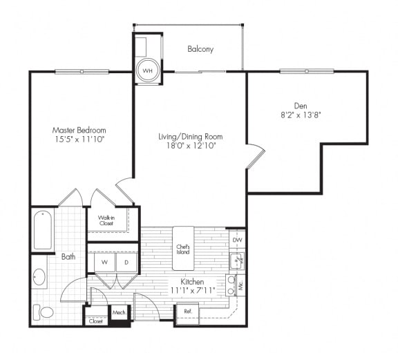 1F Floor Plan at The Reserve at Riverdale, Riverdale, New Jersey