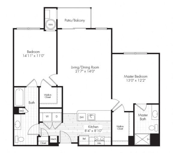 2C Floor Plan at The Reserve at Riverdale, Riverdale, NJ