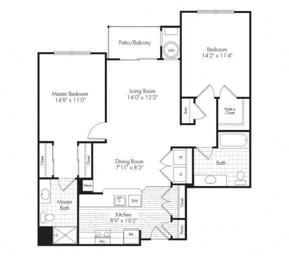 2F Floor Plan at The Reserve at Riverdale, Riverdale