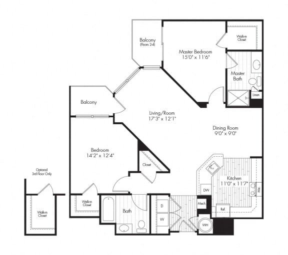 2G Floor Plan at The Reserve at Riverdale, New Jersey