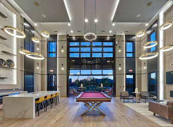 Billiards Table at Central and Oak, East Rutherford