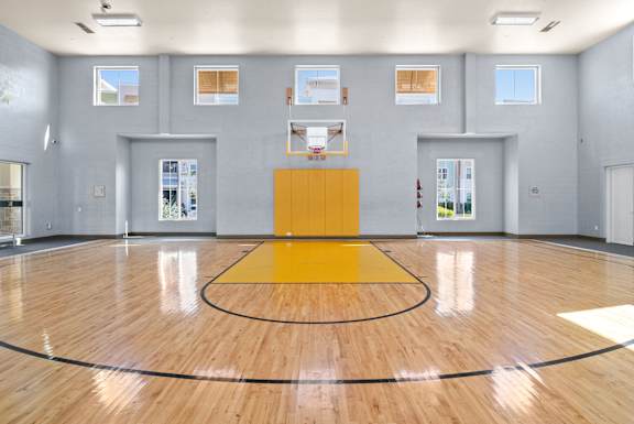 A basketball court at Centre Pointe Apartments, Melbourne