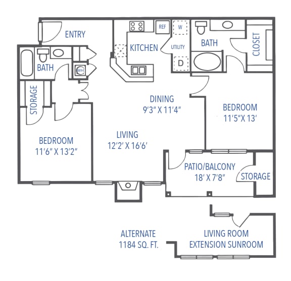 Denali w/ extension floor plan