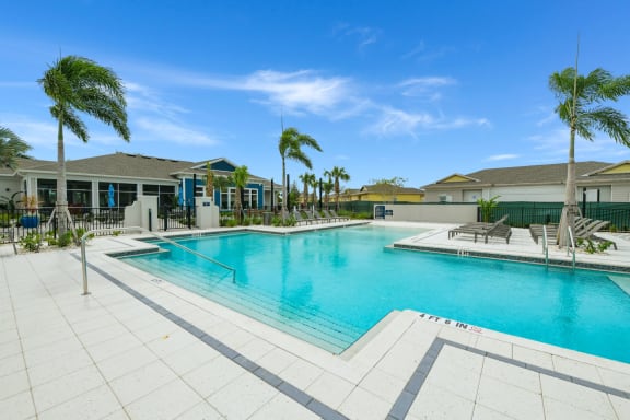 Sparkling Pool at Estia at Lakewood Ranch, Bradenton, FL