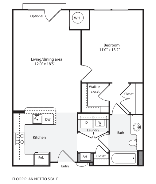 a floor plan of a house with a bedroom and a living room