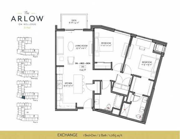 Exchange Floor Plan at The Arlow on Kellog, Minnesota