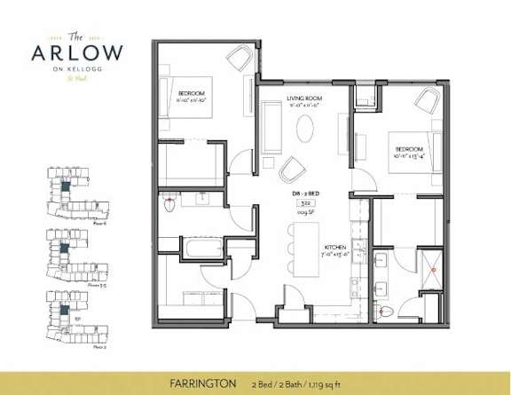 Farrington Floor Plan at The Arlow on Kellog, Minnesota