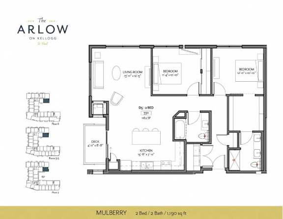 Mulberry Floor Plan at The Arlow on Kellog, Minnesota