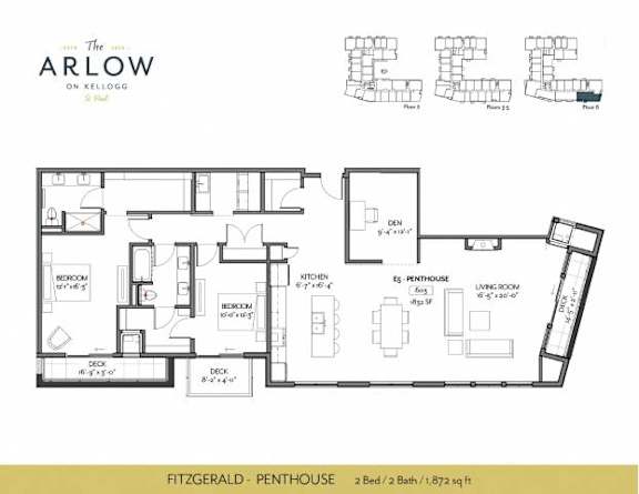 Fitzgerald Floor Plan at The Arlow on Kellog, Minnesota, 55102