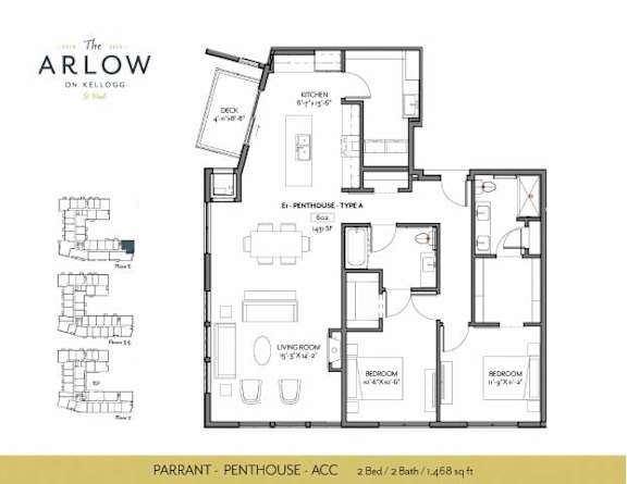Parrant ACC Floor Plan at The Arlow on Kellog, St. Paul, MN
