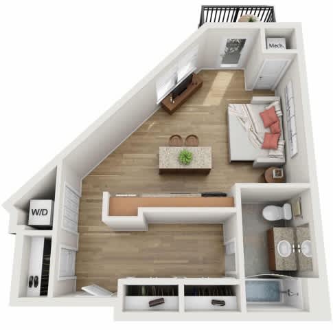 Floor Plan  P Floor Plan at Wheaton 121, Wheaton, IL, 60187