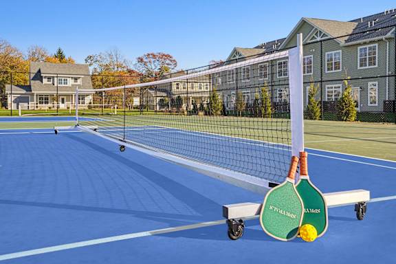 A tennis court at The Arboretum Apartments, Farmingville, NY