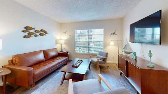 Wood Plank Style Flooring & Carpeting Throughout at Somerset Apartments, Largo, Florida