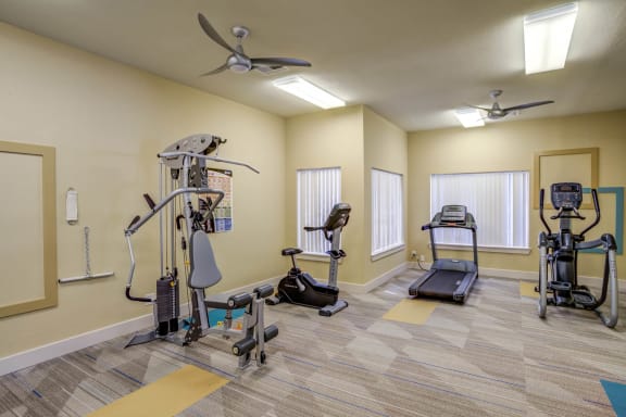 Fitness Studio at Envue Apartments, Bryan, TX