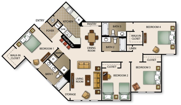 Floor Plan  Davenport