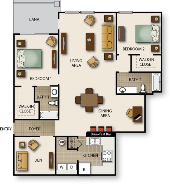 Floor Plan  the floor plan of our apartments