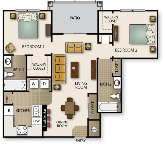 Floor Plan  a floor plan of a house