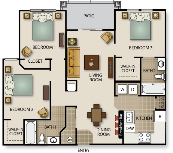 Floor Plan  a floor plan of a house