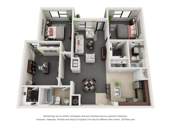 Floor Plan  Three Bedroom Two Bathroom