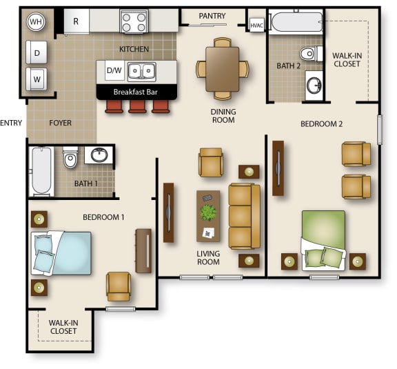Floor Plan  a floor plan of a living room and a dining room