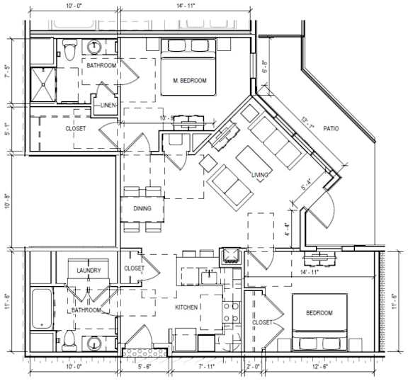 Two Bedroom J Floorplan at Viva Lakeshore, Bridgewater