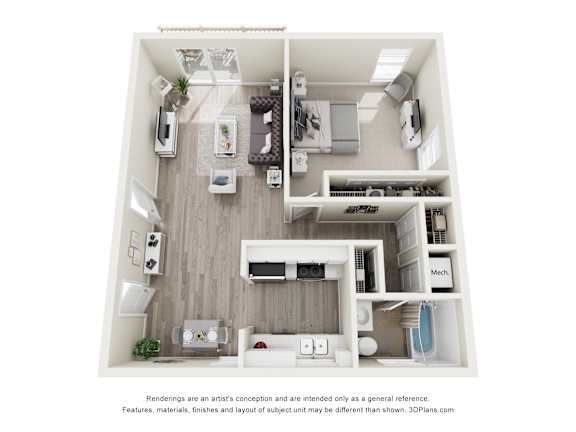 1 bed 1 bath at Hidden Brook Apartment Homes Apartments, Massachusetts