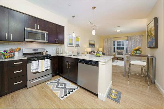 Specious Kitchen at Axis at Lakeshore Apartments, Massachusetts, 02324