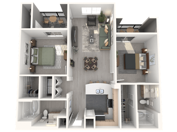 Arrowhead - 2 bed 2 bath - 1052 sqft