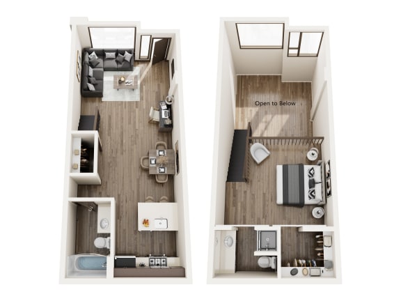 a 2103 sq ft floor plan with a bedroom and a living room